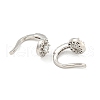 Rack Plating Brass Micro Pave Clear Cubic Zirconia Dangle Earring EJEW-C102-36P-2