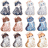 SUNNYCLUE 30Pcs Cat Shaped Alloy Enamel Pendants ENAM-SC0005-27B-1