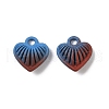 Spray Painted Alloy Pendants PALLOY-S038-15A-1
