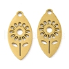 Ion Plating(IP) 304 Stainless Steel Pendants STAS-J042-21G-1
