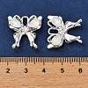 Rack Plating Alloy Rhinestones Pendants PALLOY-D028-02B-S-RS-4