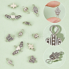   160Pcs 8 Styles Tibetan Style Alloy Connector Charms FIND-PH0008-10-4