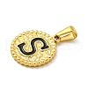 Ion Plating(IP) 304 Stainless Steel Enamel Pendants STAS-R231-19S-G-2