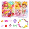 129Pcs Transparent Acrylic Beads MACR-YW0003-11-1