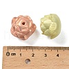UV Plating & Spray Painted Opaque Acrylic Beads OACR-G047-02-3