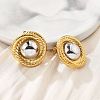 304 Stainless Steel Stud Earrings EJEW-D319-10G-2