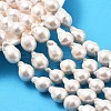Natural Nucleated Pear Beads Strands PEAR-B004-15I-04A-1