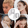 Olycraft 2Pcs 2 Colors Mesh Veil Cloth Hair Bands FIND-OC0003-95A-6