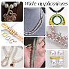   8Pcs 4 Colors Rack Plating Brass Micro Pave Cubic Zirconia Twister Clasps ZIRC-PH0001-45-6