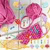  Mushroom Silicone Knitting Needle Stoppers SIL-NB0001-28-5