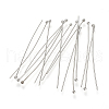 Tarnish Resistant 304 Stainless Steel Ball Head pins X-STAS-S066-70x0.5mm-1