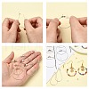 DIY Brass Geometry Hoop Earring Making Kit DIY-YW0008-60-5