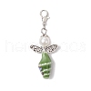Angel Glass Pearl Beaded & Ceramics Conch Pendant Decorations HJEW-JM03396-4