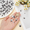 ANATTASOUL 200Pcs 4 Styles Plastic Cabochons KY-AN0001-01-3