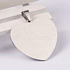 Tarnish Resistant 304 Stainless Steel Stamping Blank Tag Pendants STAS-F100-06-2