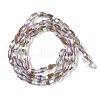 Electroplate Glass Beads Strands GLAA-Q101-03B-HP03-2