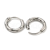 316 Surgical Stainless Steel Hoop Earrings EJEW-D096-23L-AS-2