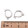Rhodium Plated 925 Sterling Silver Leverback Earring Findings STER-I017-087P-3