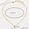 Stylish Stainless Steel Heart Pendant Necklaces for Girls KE1353-5
