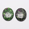 Oval Natural Ruby in Zoisite Cabochons G-K020-40x30mm-09-1