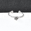 304 Stainless Steel Cuff Rings for Women RJEW-H250-01P-2