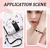 SUNNYCLUE 24Pcs 4 Colors Alloy Spring Gate Rings FIND-SC0007-20-5