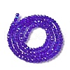 Electroplate Transparent Glass Beads Strands EGLA-A035-T3mm-L06-2