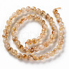 Natural Citrine Beads Strands G-S362-105B-3