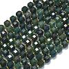 Natural Moss Agate Beads Strands G-K389-A50-01-1