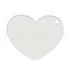 Transparent Acrylic Blank Pendants TACR-Z003-01E-1