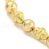 Rack Plating Brass Beaded Necklaces NJEW-P307-05G-2
