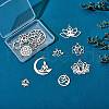 12Pcs 12 Style 201 Stainless Steel Pendants STAS-SZ0002-48P-3