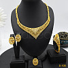 Flower Alloy Rhinestone Jewelry Sets FS-WG184E4-06-1
