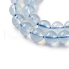 Natural Aquamarine Beads Strands G-P342-10-6mm-B-3