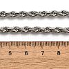 Non-Tarnish 304 Stainless Steel Rope Chain Necklaces NJEW-F226-03P-06-4