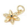Rack Plating Brass Micro Pave Cubic Zirconia Pendants KK-H509-23G-04-2