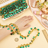 Polyester Lace Ribbon with Plastic Charms Tassel OCOR-WH0078-202A-03-3