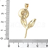 Brass Micro Pave Cubic Zirconia Pendants X-KK-A252-06A-G-3
