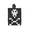 Seed Beads Beaded Pendants PALLOY-MZ00247-1