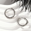 202 Stainless Steel Huggie Hoop Earrings EJEW-F111A-16mm-P-1