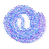 Baking Painted Imitation Jade Glass Round Bead Strands X1-DGLA-N003-10mm-01-2