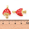 Brass Enamel Pendants KK-N257-55G-3