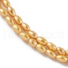 Electroplated Shell Pearl Beads Strands BSHE-Z009-10B-01-5