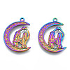 Ion Plating(IP) 201 Stainless Steel Pendants STAS-N098-195M-3