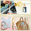 CRASPIRE 2Pcs 2 Styles Cotton & Iron & Alloy Keychain KEYC-CP0001-24D-5