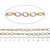304 Stainless Steel Textured Oval Link Chains CHS-R020-01GP-01-2