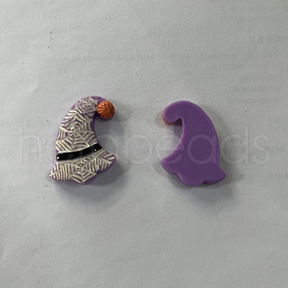 Halloween Theme Opaque Resin Cabochons RESI-D0003-12A-1