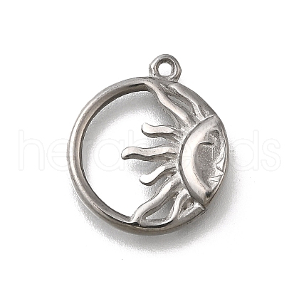 304 Stainless Steel Pendants STAS-C119-09P-1