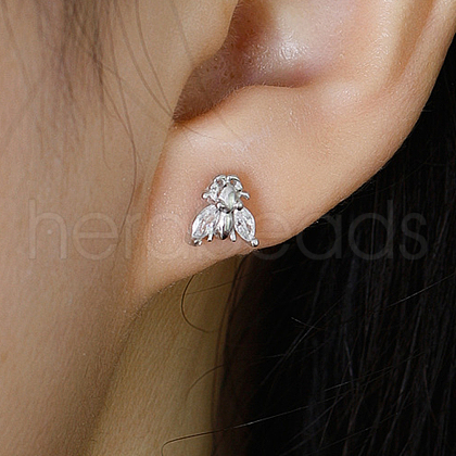 Simple and Elegant S925 Sterling Silver Insects Stud Earrings YF0930-2-1