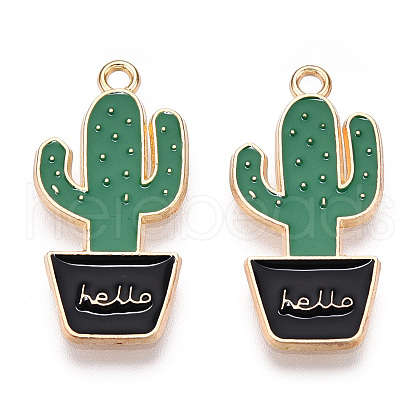 Alloy Enamel Pendants ENAM-WH0047-28G-1